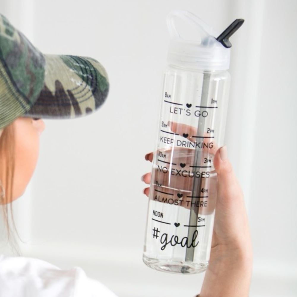 32 oz Motivational Water Bottle – BPA Free with Timeline Tracker